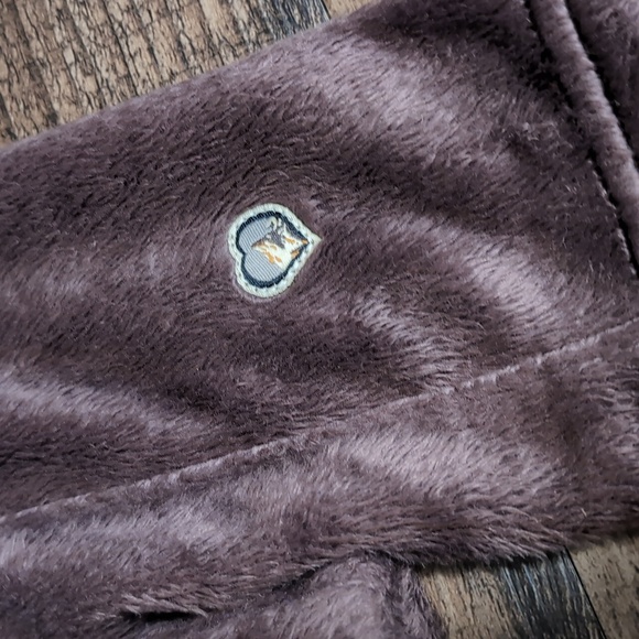 KUHL Moto Vation Full Zip Dark Brown Sherpa Fleece Brown Leather Jacket Small - Picture 6 of 11